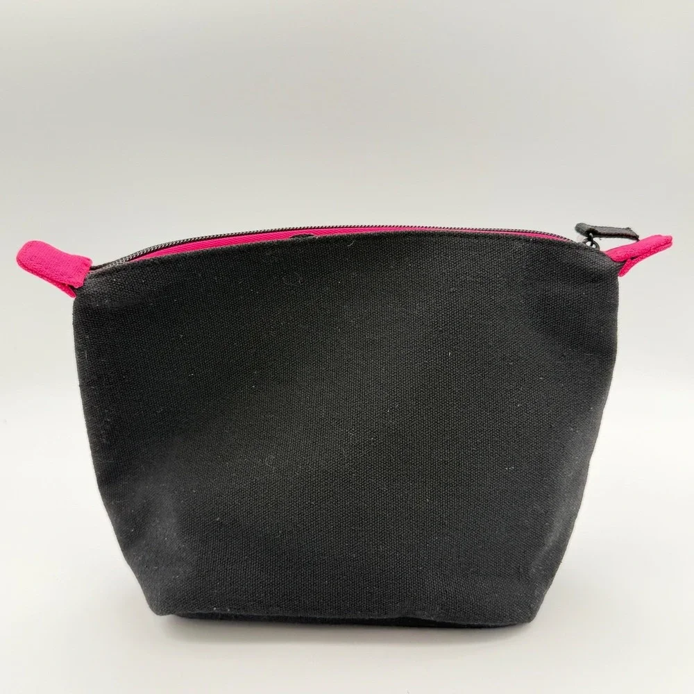 Redken More Power To You‎ Black Canvas Cosmetic Makeup Bag Travel Pouch NWT